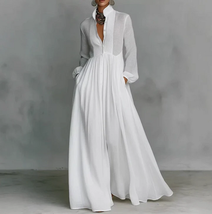 Lioren | Vestido largo de caída suave